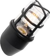 QAZQA kiki - Moderne Wandlamp voor buiten - 1 lichts - D 158 mm - Zwart - Buitenverlichting