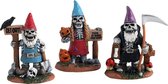 Lemax - Skeleton Garden Gnomes, Set Of 3 - Kersthuisjes & Kerstdorpen