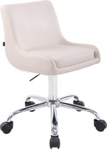 Bureaustoel - Voor Volwassenen - Bureaustoelen -  Modern - Wit - Metaal - 43 cm x 50 cm x 76 cm