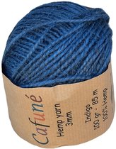 Cafuné macramé touw-Jute/Hennep-2mm-indigo-85m-100g-jute touw
