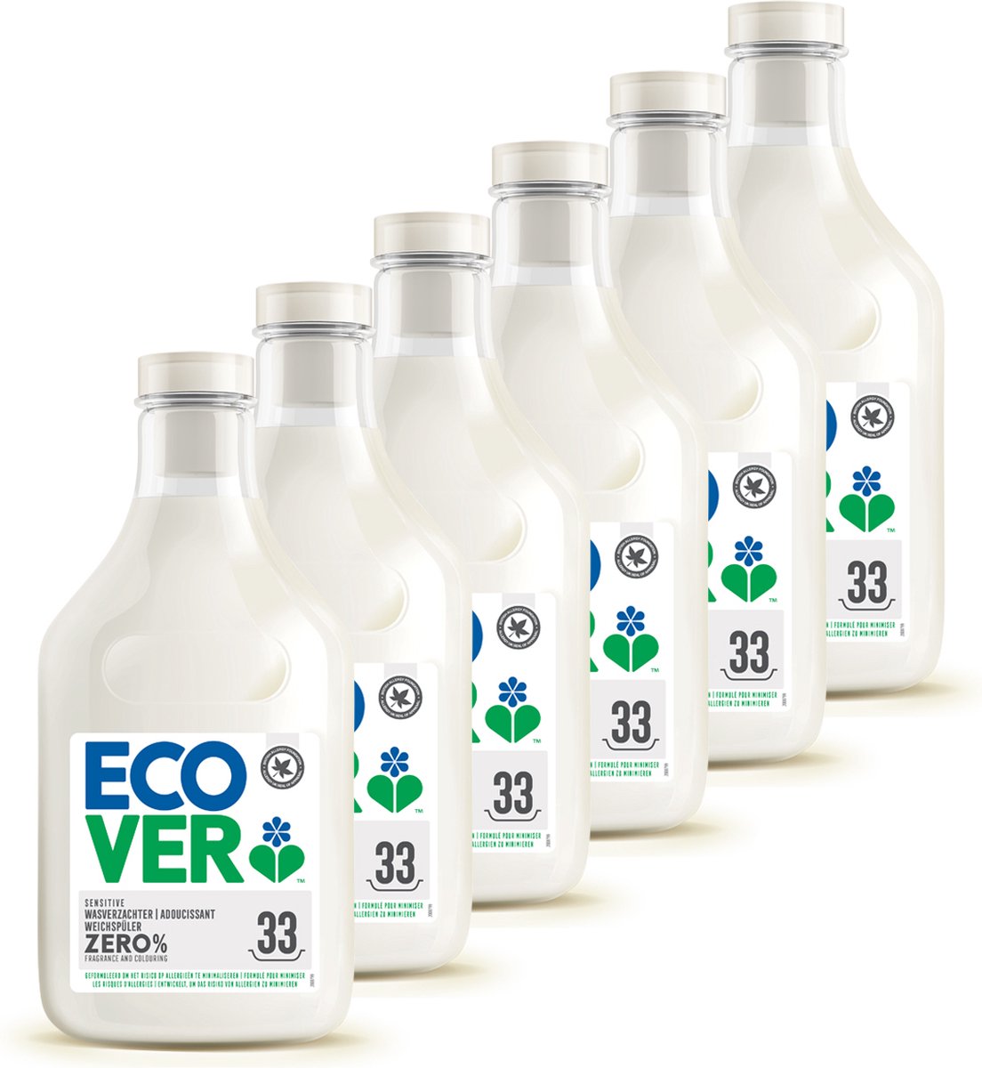 Ecover Adoucissant ZERO, 1 L - Boutique en ligne Ecosplendo Belgique