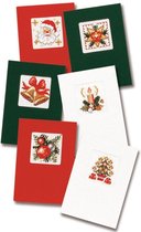 Kit point de croix cartes de Noël - lot de 6 - Pako