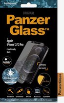 PanzerGlass CamSlider Gehard Glas Screenprotector Geschikt voor Apple iPhone 12 - Zwart