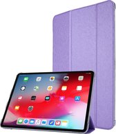 Apple iPad Pro 11 (2018) Hoes - Mobigear - Tri-Fold Serie - Kunstlederen Bookcase - Paars - Hoes Geschikt Voor Apple iPad Pro 11 (2018)