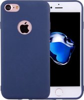 Apple iPhone 7 Hoesje - Mobigear - Color Serie - TPU Backcover - Donkerblauw - Hoesje Geschikt Voor Apple iPhone 7