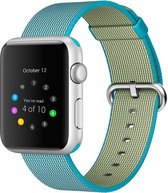 Mobigear Strap Nylon Bandje Geschikt voor Apple Watch Series 4 (44mm) - Turquoise