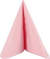 60x Roze servetten van papier 33 x 33 cm - Tafeldecoratie 3-laags papieren wegwerp servetjes