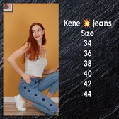 Dames jeans hoge taille maat 42