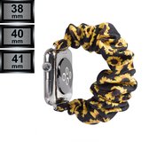 RipaWare Elastisch Scrunchie Watch bandje - Voor Apple geschikt - Textiel - 38, 40, 41mm - zonnebloem