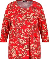 SAMOON Shirt met 3/4-mouwen en all-over print