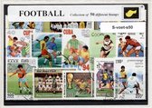Voetbal – Luxe postzegel pakket (A6 formaat) : collectie van 50 verschillende postzegels van voetbal – kan als ansichtkaart in een A6 envelop - authentiek cadeau - kado - geschenk