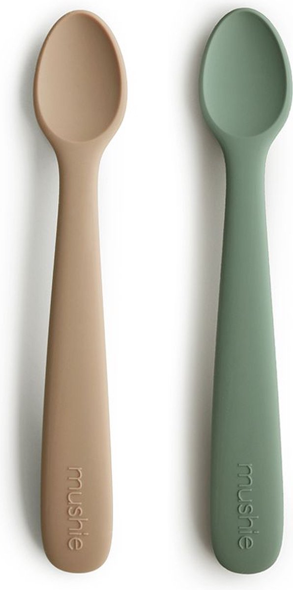 Goedkoopste Mushie - Siliconen Babylepels - Babylepels - Dried Thyme Natural