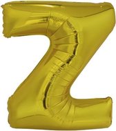 letterballon Z folie 86 cm goud