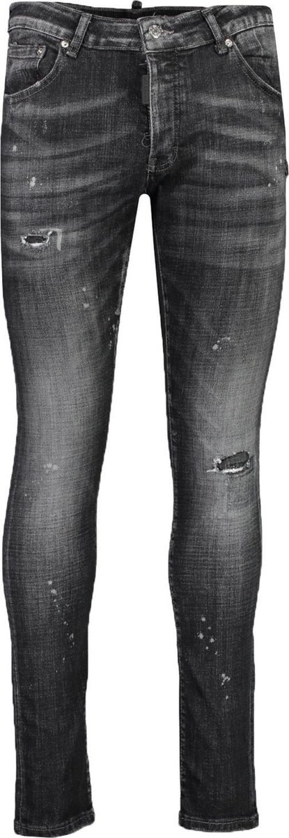My Brand Jeans Zwart Aansluitend - Maat W34 - Heren - Herfst/Winter Collectie - Katoen;Elastaan
