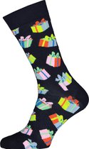 Happy Socks Birthday Gift Sock - unisex sokken - blauw met cadeautjes - Unisex - Maat: 36-40