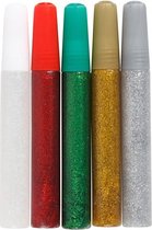 glitterlijm 10ml 5 stuks