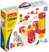 knikkerbaan Cuboga Basic junior geel/rood 27-delig