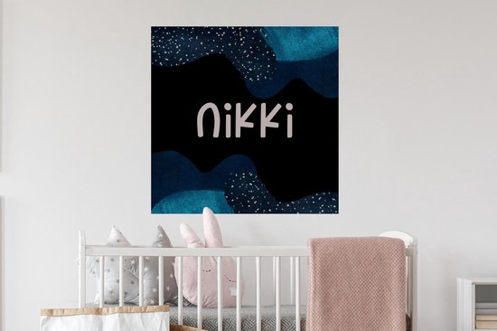 Stickers muraux - Film autocollant - Nikki - Pastel - Fille - 80x80 cm - Film adhésif - Stickers muraux chambre d'enfant - Papier peint autocollant - Papier peint autocollant - Film autocollant