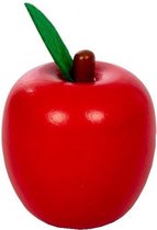 speelgoed appel junior 6,5 cm hout rood/groen