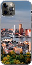 Geschikt voor iPhone 13 Pro hoesje - Rotterdam - Skyline - Boom - Siliconen Telefoonhoesje