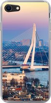 Geschikt voor iPhone 8 hoesje - Rotterdam - Skyline - Zonsondergang - Siliconen Telefoonhoesje