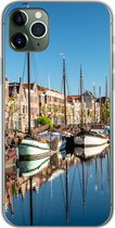 Geschikt voor iPhone 11 Pro Max hoesje - Rotterdam - Zomer - Boot - Siliconen Telefoonhoesje