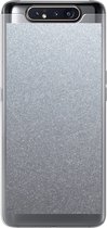 Geschikt voor Samsung Galaxy A80 hoesje - Metaal print - Aluminium - Stippen - Siliconen Telefoonhoesje
