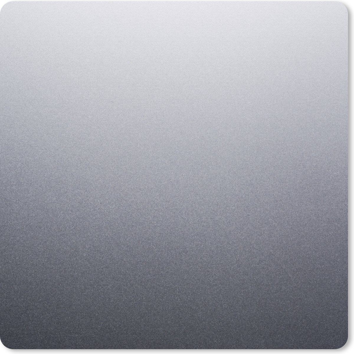 Muismat 20x20 cm - Mousepad Aluminium print - Metaal - Grijs - Muismatten