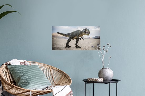 Stickers muraux - Dinosaurus - Pierres - Sable - 40x20 cm - Feuille adhésive