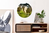 Cercle mural - Cercle mural intérieur - Moutons - Animaux - Laine - ⌀ 60 cm - Décoration murale - Peintures ronds