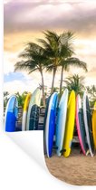 Muurstickers - Sticker Folie - Surfplanken - 80x160 cm - Plakfolie - Muurstickers Kinderkamer - Zelfklevend Behang - Zelfklevend behangpapier - Stickerfolie
