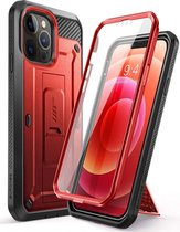 Supcase 360 Backcase hoesje met screenprotector iPhone 13 Pro Max Rood