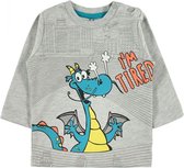 Baby/peuter sweater jongens Dino I'm tired - Babykleding - Dinosaurus