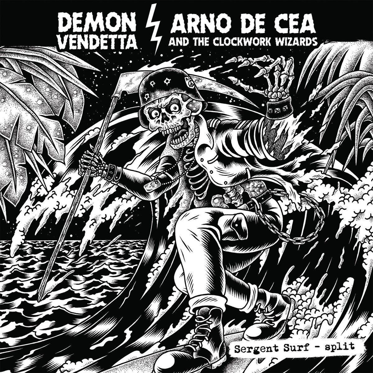Demon Vendetta & Arno De Cea - Sergent Surf (10" LP)