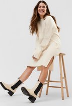 Vero Moda Jurk Vmgold Needle Ls Short O-neck Dress 10257148 Birch Dames Maat - XL