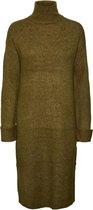 Vero Moda Jurk Vmfilene Ls Highneck Below Knee Dre 10255195 Dark Olive Dames Maat - S