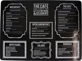 Gusta Placemat 40x30cm The Cafe Zwart