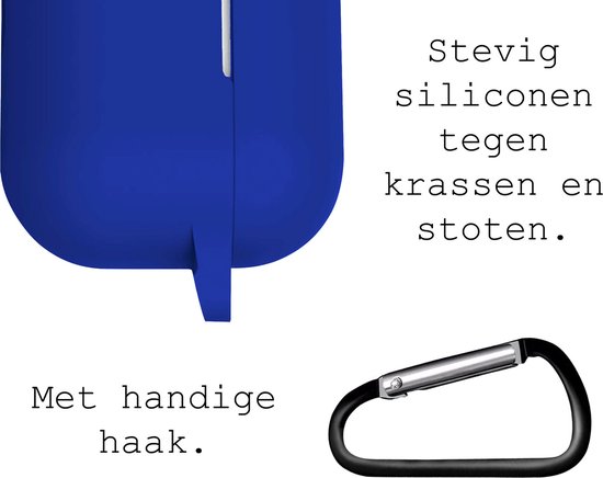 Etui en silicone AirPods 3 - Etui AirPods 3 Blauw foncé Etui en Siliconen - Etui AirPods 3 - Blauw foncé