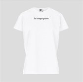 T-SHIRT LE TEMPS PASSE WHITE (XS)