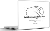 Laptop sticker - 14 inch - Formule 1 - Brazilië - Circuit