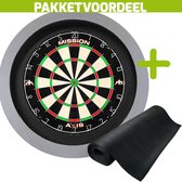 Mission Axis + Rubberen Dartmat 120*250 + Dartbordverlichting Basic (Grijs)