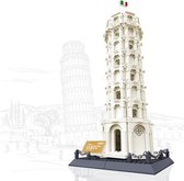 Wange 5214 - Toren van Pisa - Italie - Lego Compatibel - 1392 onderdelen - bouwdoos