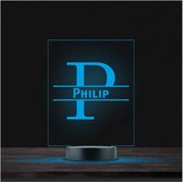 Led Lamp Met Naam - RGB 7 Kleuren - Philip
