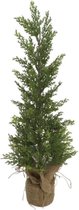 Gerimport Decoratie Kerstboom 16 X 62 Cm Jute Groen/naturel