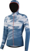 Löffler Sportjack Fz Speed Rew Dames Polyester Blauw/wit Maat 42