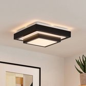 Lindby - LED plafondlamp - ijzer, aluminium, kunststof - H: 9.5 cm - mat , wit