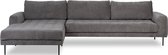 Lanterfant® Hoekbank links Romae - Vegan Leather - Donkergrijs