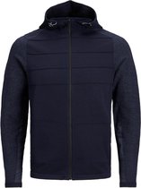 Jack & Jones Vest Jcogrady Knit Zip Hood 12192114 Navy Blazer Mannen Maat - S