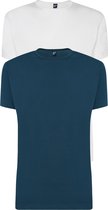 ALAN RED T-shirts Derby (2-pack) - O-hals - wit en denim blauw - Maat: S