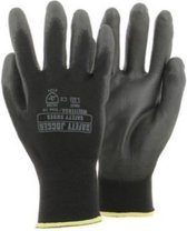 SJ Multitask handschoenen PU/Polyester 4131X - Zwart - 9 (L) - 12 paar